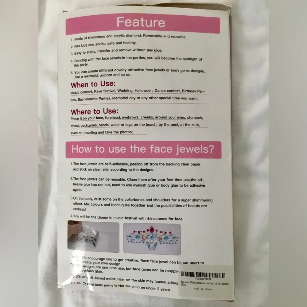 Face Gems — Decorative Face Jewel Set